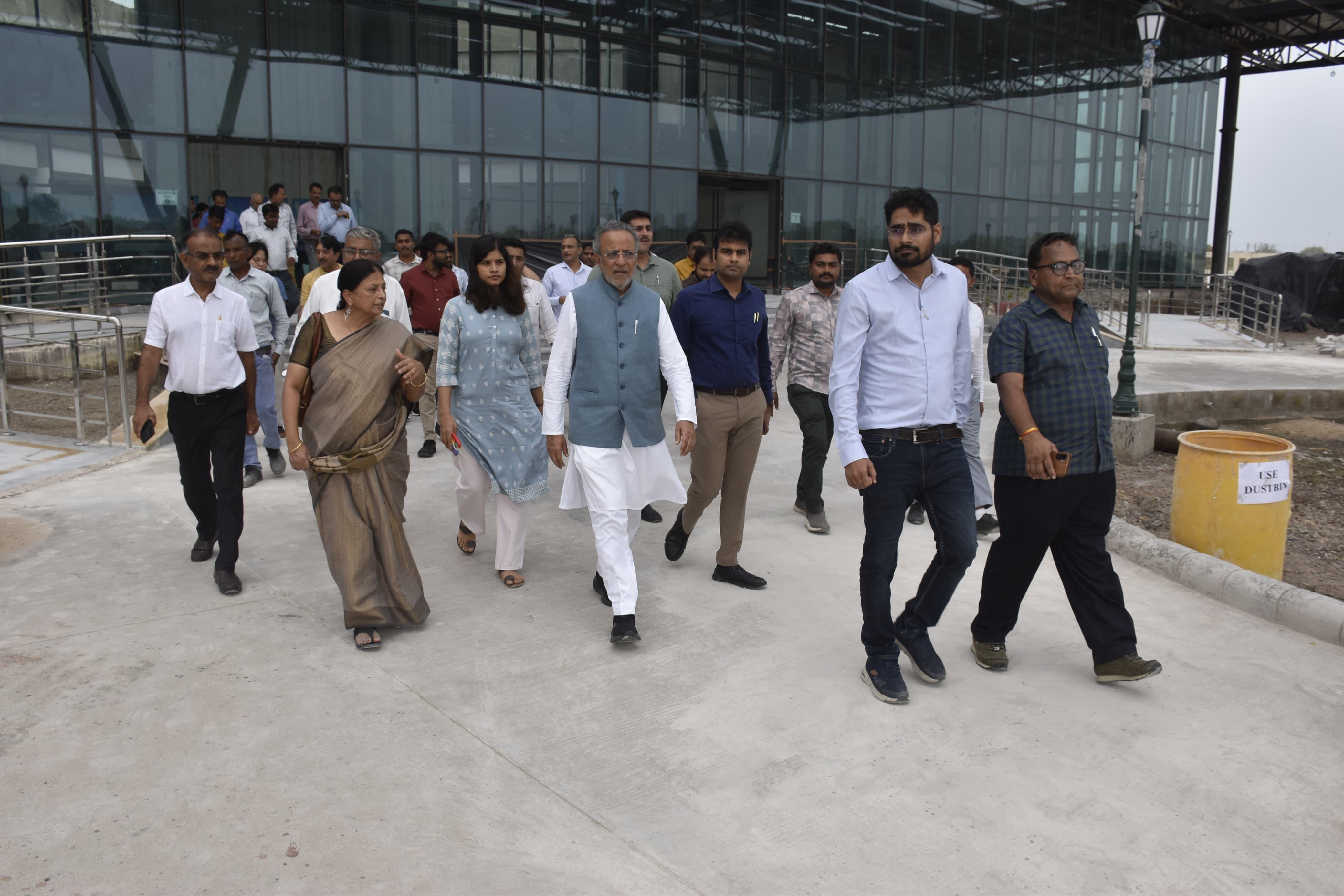 Gujarat Minister reviews progress of Global Traditional Medicine Centre (Photo: IANS)