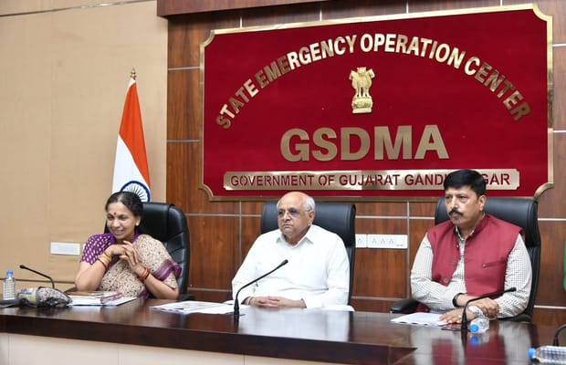 Gujarat rains: CM conducts late-night review; over 16,500 evacuated