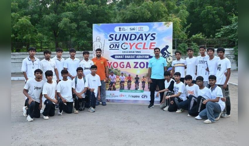 Gujarat schoolchildren join 87th 'Fit India Sundays on Cycle', combine fitness with sport and learning