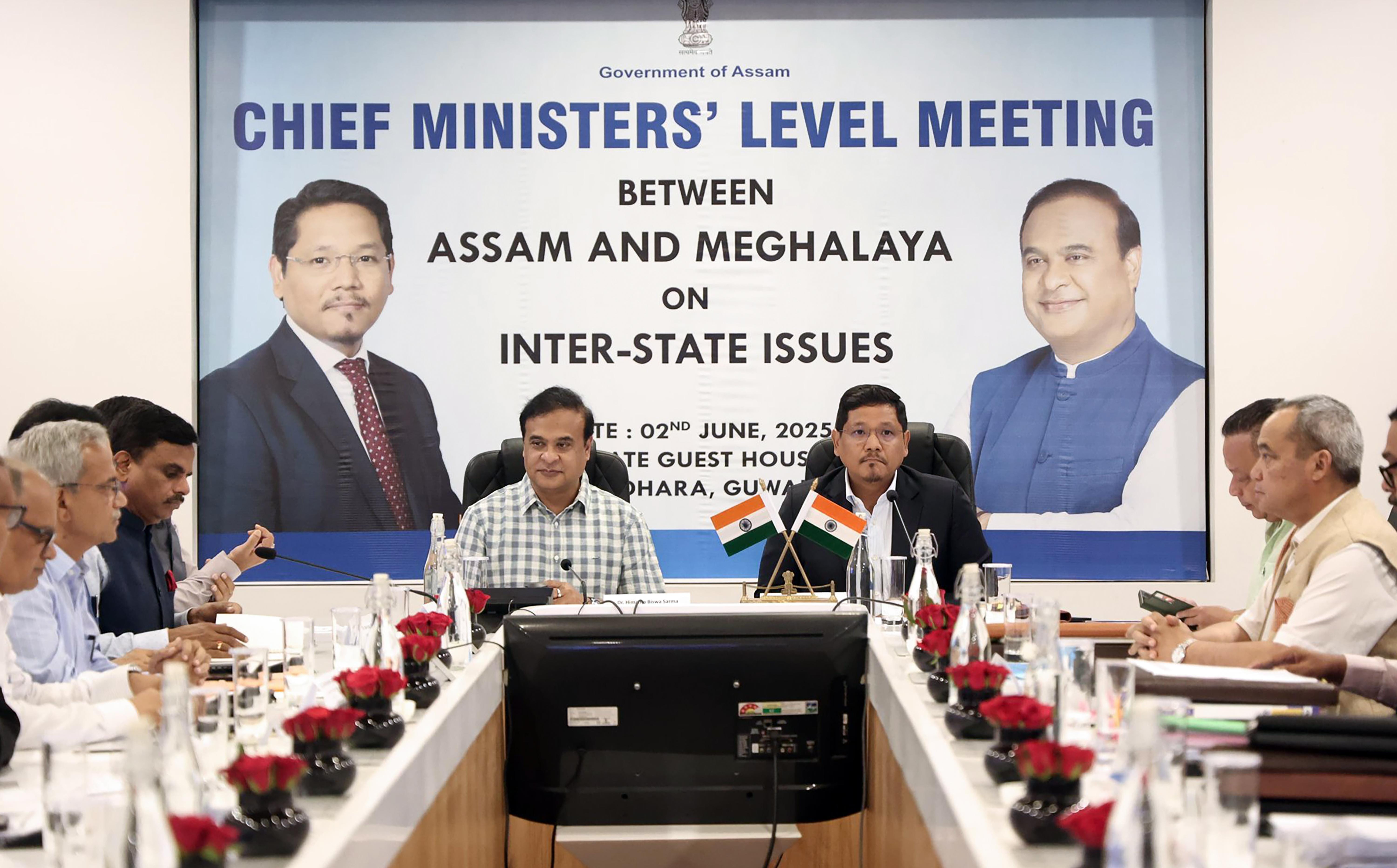 Guwahati: Assam CM meets Meghalaya counterpart