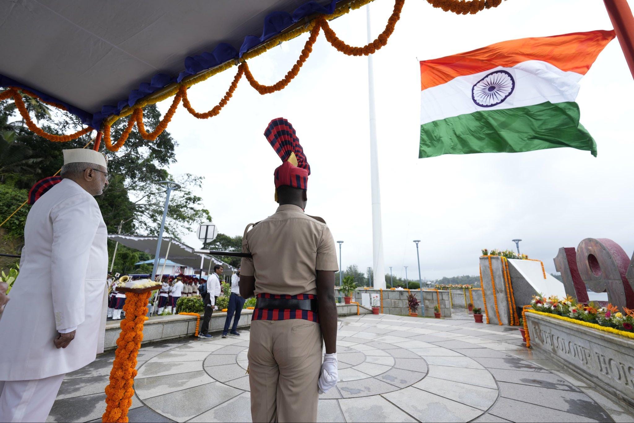 Har Ghar Tiranga: V-P Radhakrishnan hoists Tricolour in Sri Vijaya Puram