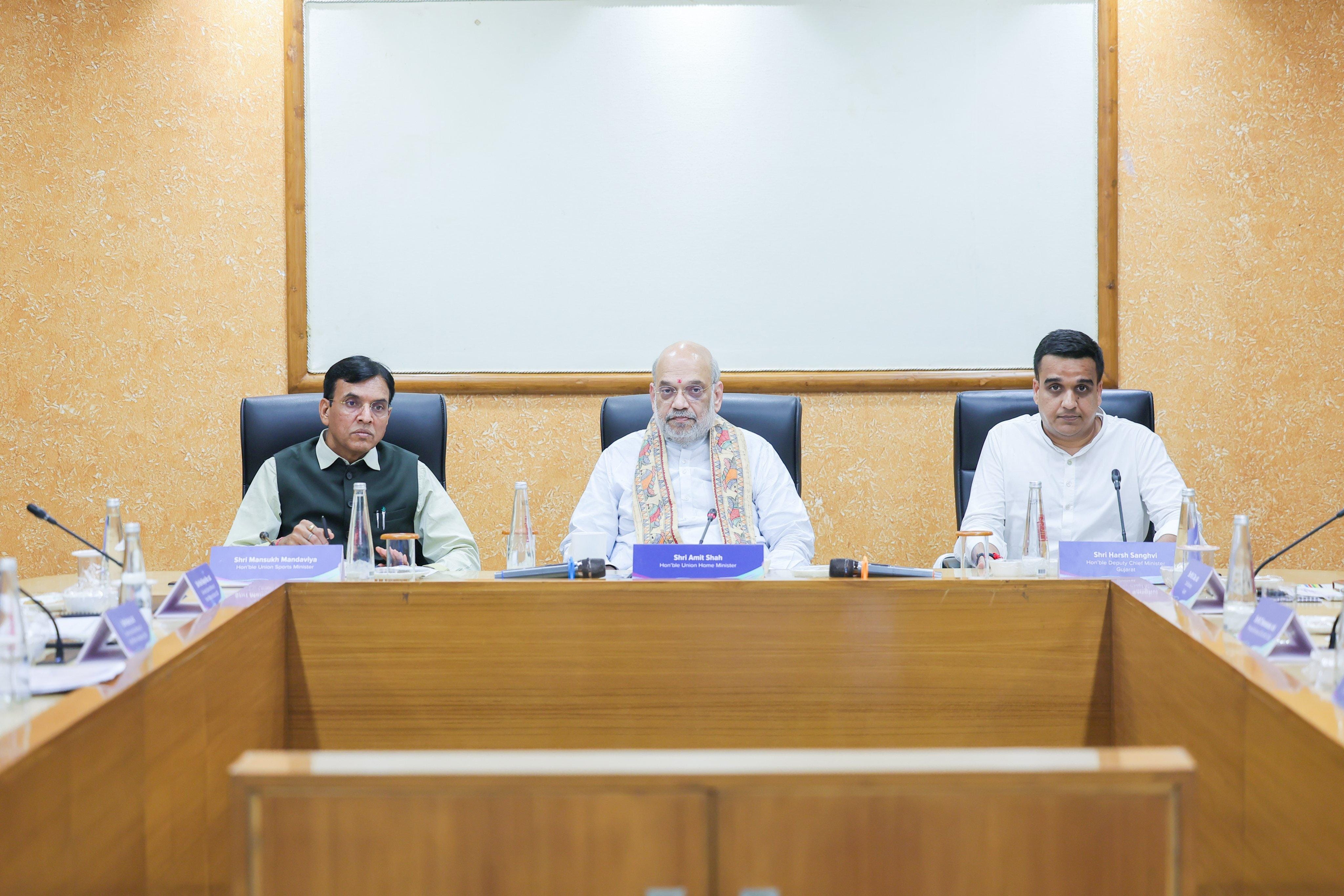 HM Amit Shah reviews 2036 Olympic Bid, preps for 2029 and 2030 Int games (Photo: IANS)