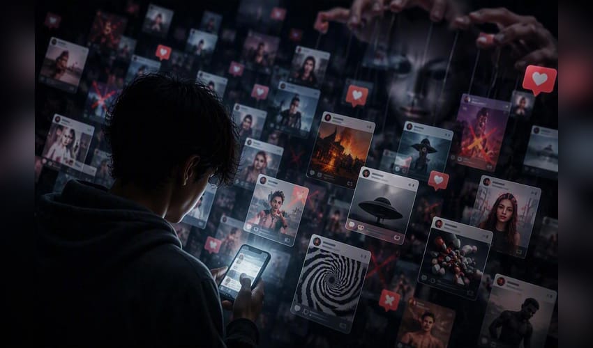 How algorithm-driven social media feeds GenZ with fake content