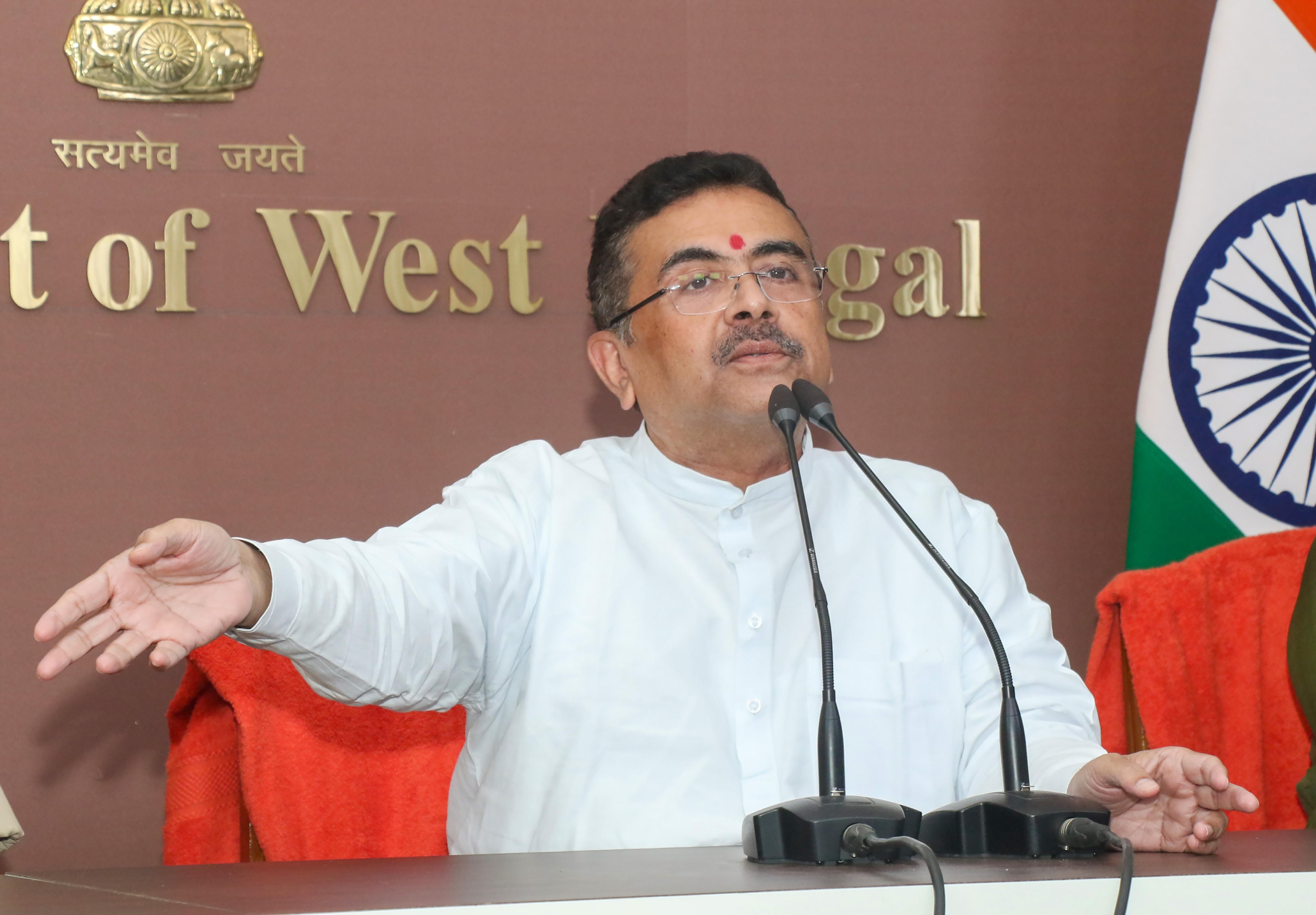 Howrah: Suvendu Adhikari Addresses Press Conference at Nabanna