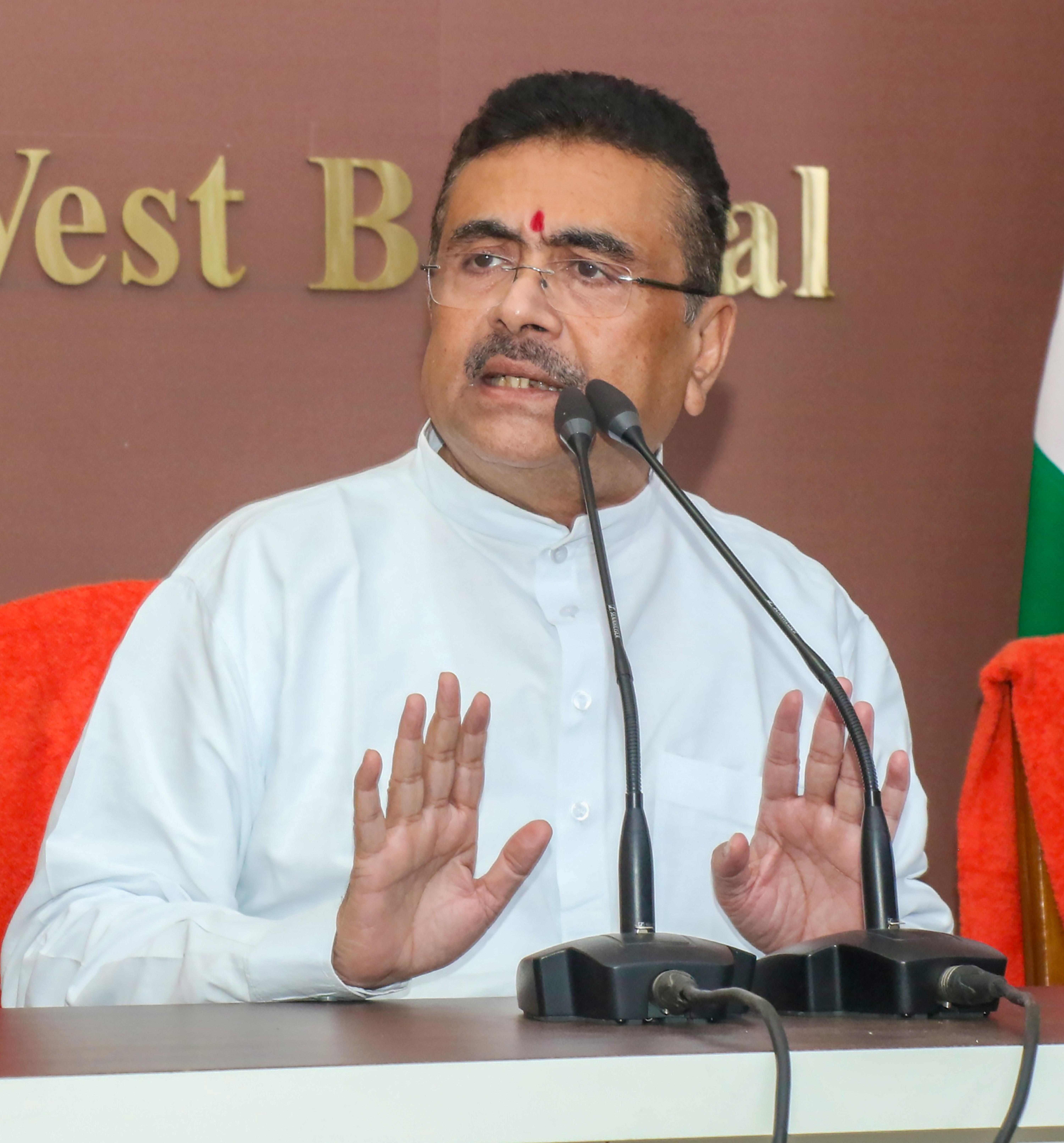 Howrah: Suvendu Adhikari Addresses Press Conference at Nabanna