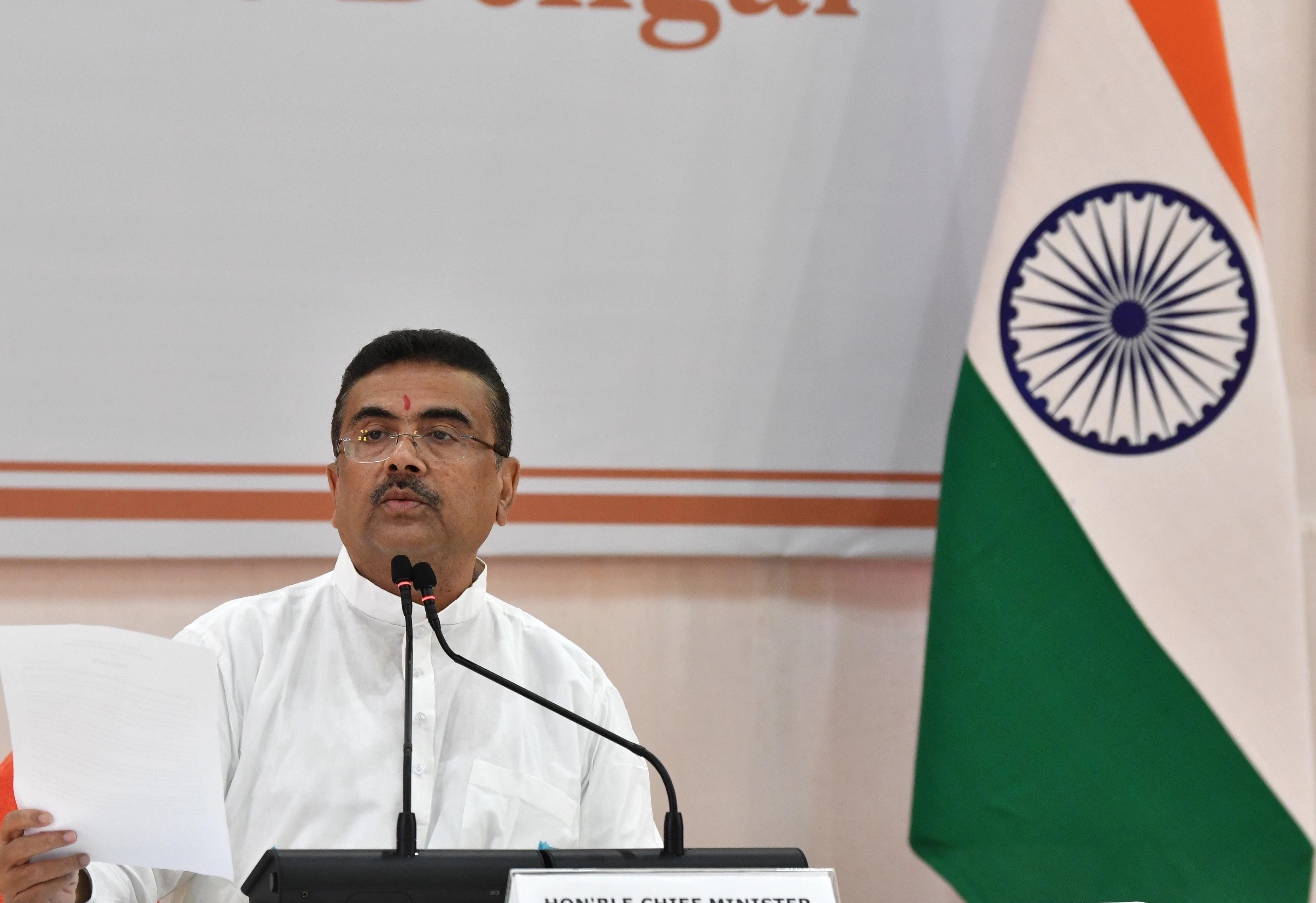 Howrah: Suvendu Adhikari addresses press conference