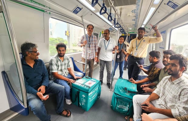 Hyderabad Metro facilitates transportation of heart, lungs