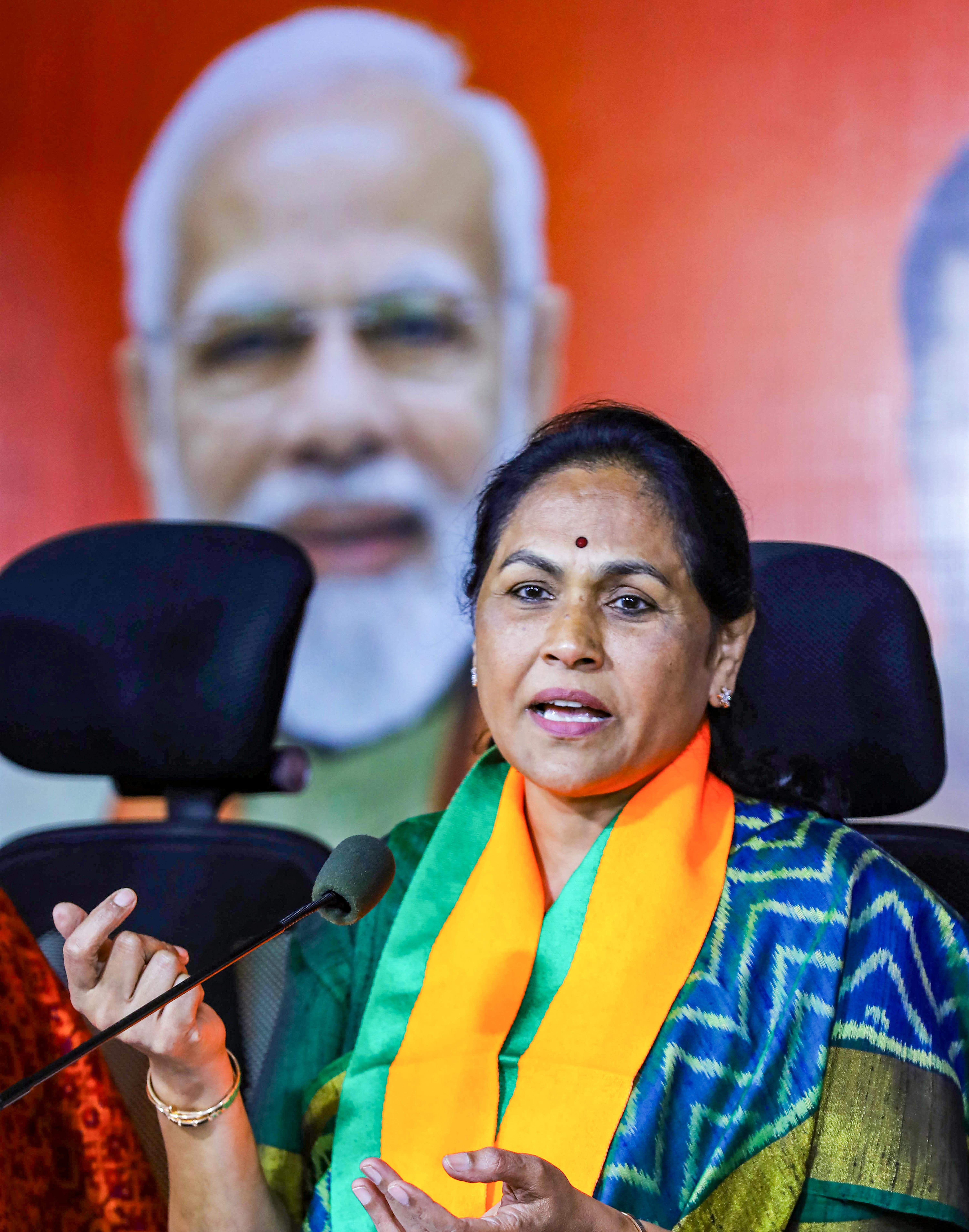 Hyderabad: Shobha Karandlaje Addresses Press Conference