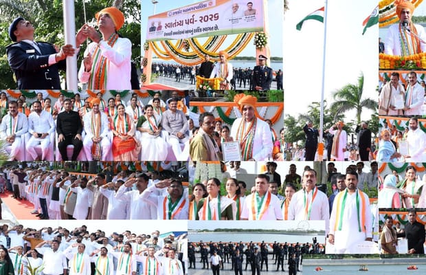 I-Day celebrations highlight civic responsibility across Gujarat cities (Photo: IANS)