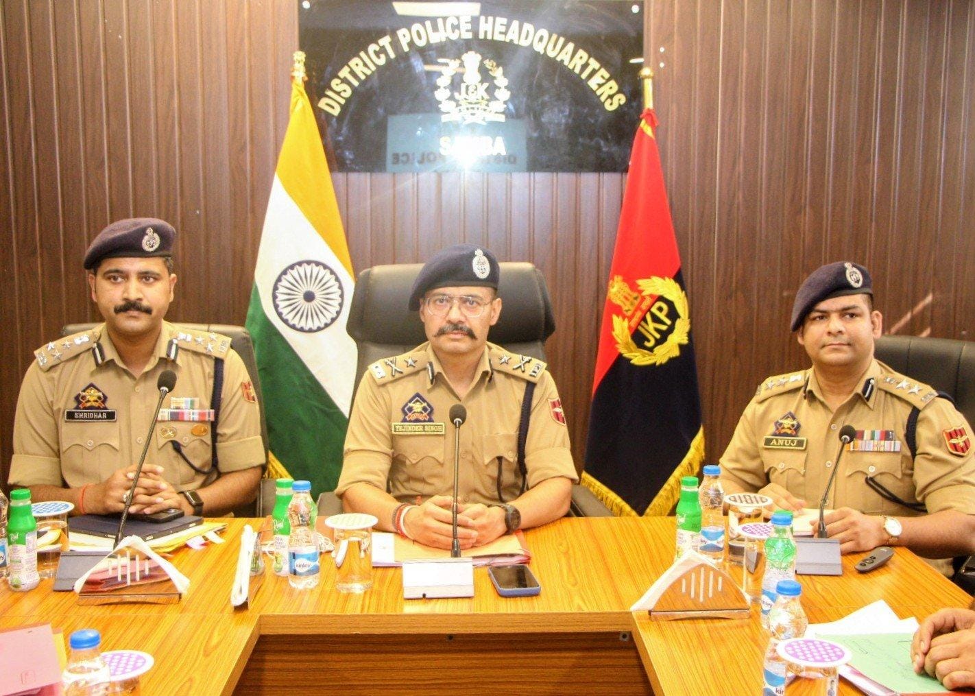 IGP Jammu reviews security & policing arrangements in J&K's Samba