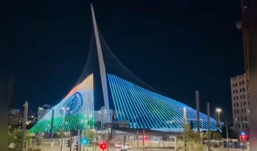 'India–Israel friendship shines bright' as Jerusalem’s Chords Bridge glows in tricolour