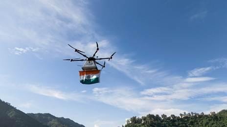 India Post makes history, delivers Tiranga by drone in Himachal Pradesh