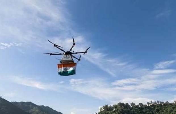 India Post makes history, delivers Tiranga by drone in Himachal Pradesh