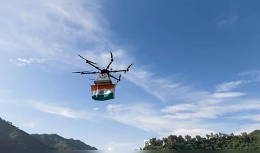 India Post makes history, delivers Tiranga by drone in Himachal Pradesh