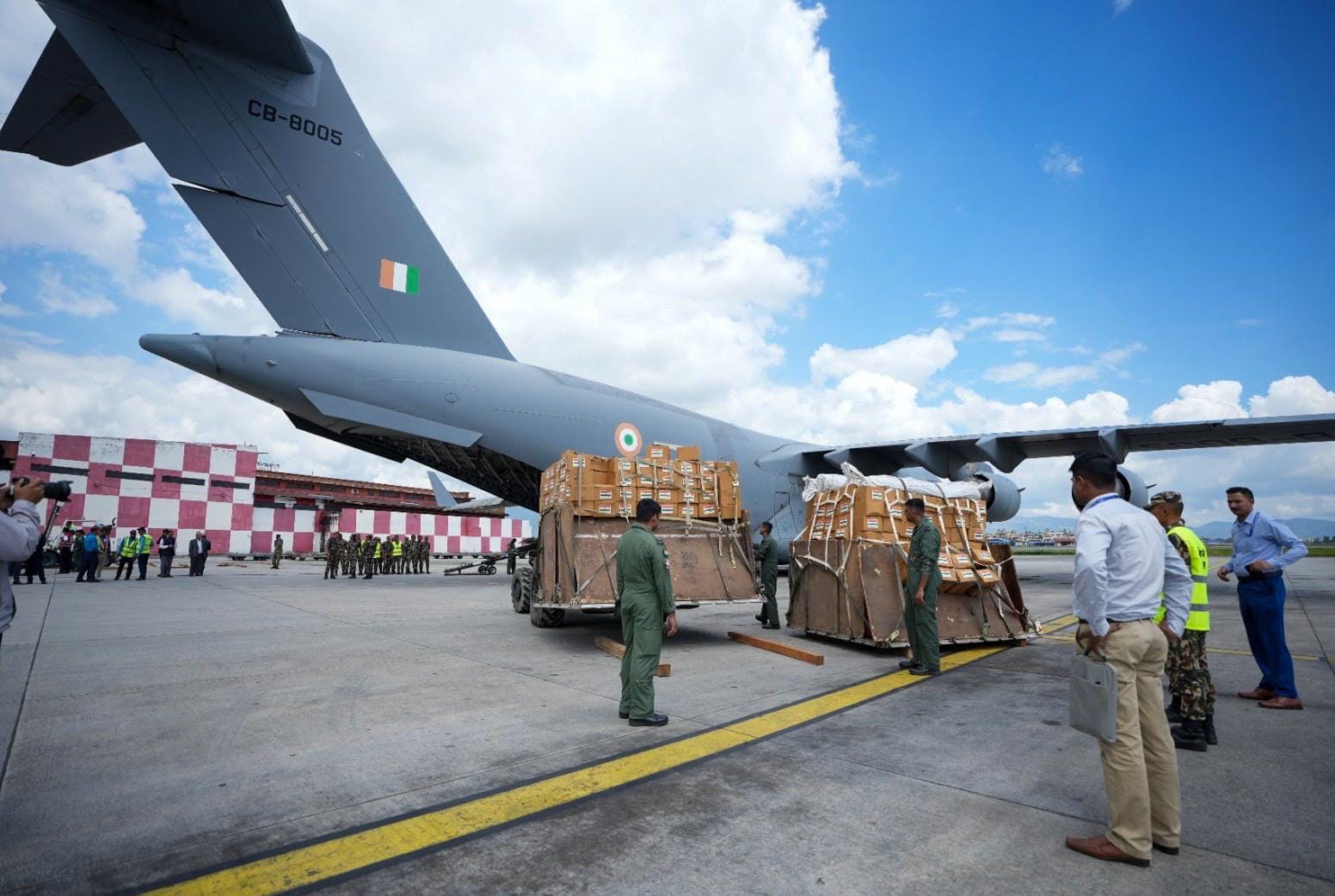 India Sends Disaster Relief Material to Nepal