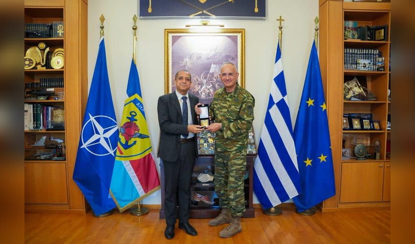 Indian Ambassador meets Greece’s Chief of National Defence General Staff