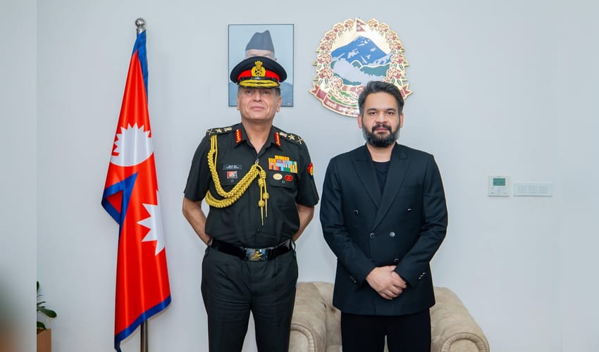 Indian Army Chief Dhiraj Seth calls on Nepal PM Balendra Shah