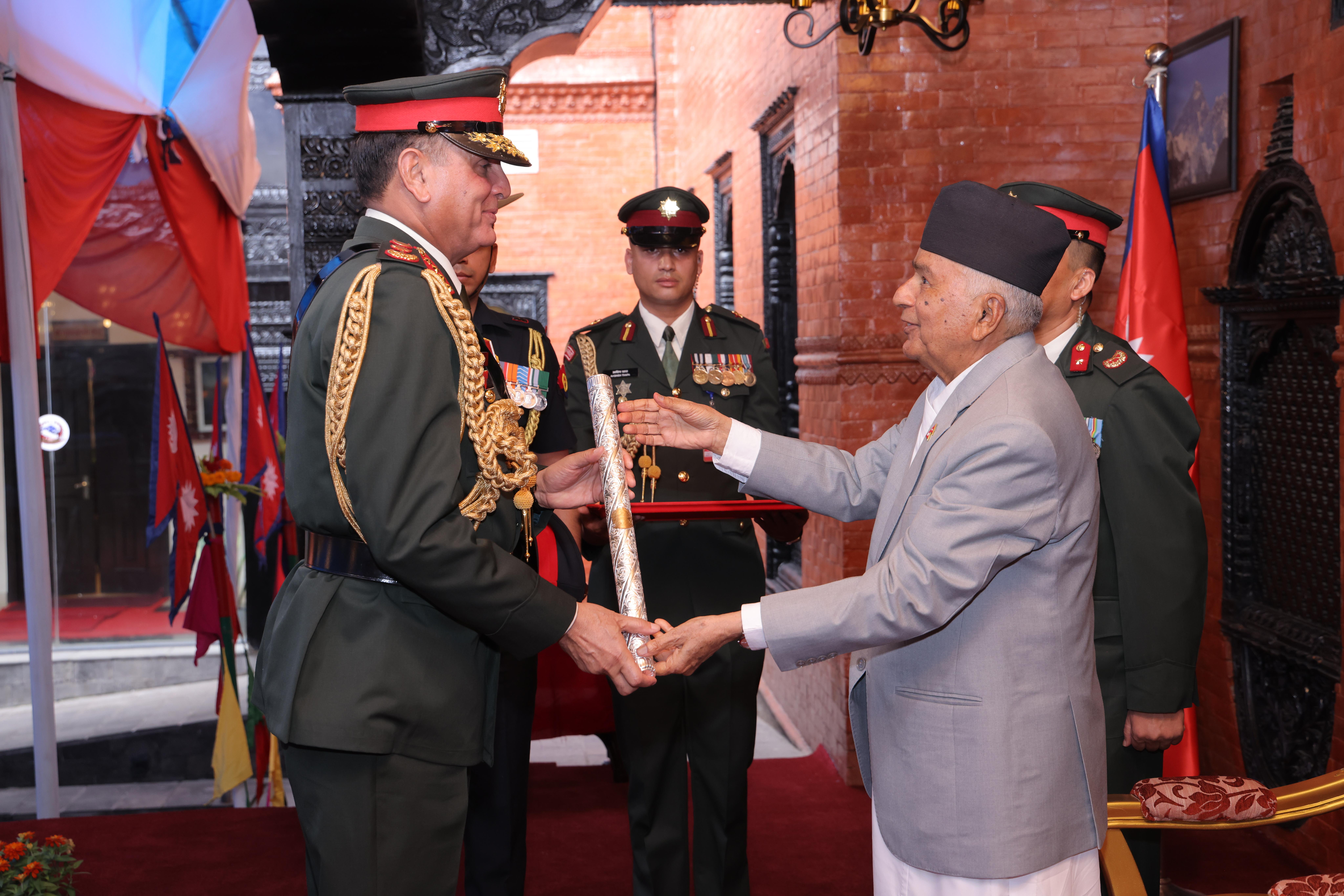 Indian Army Chief Dhiraj Seth conferred honorary rank of Nepali Army General