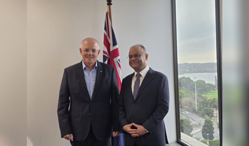 Indian envoy Nagesh Singh, former Australian PM Scott Morrison discuss bilateral ties
