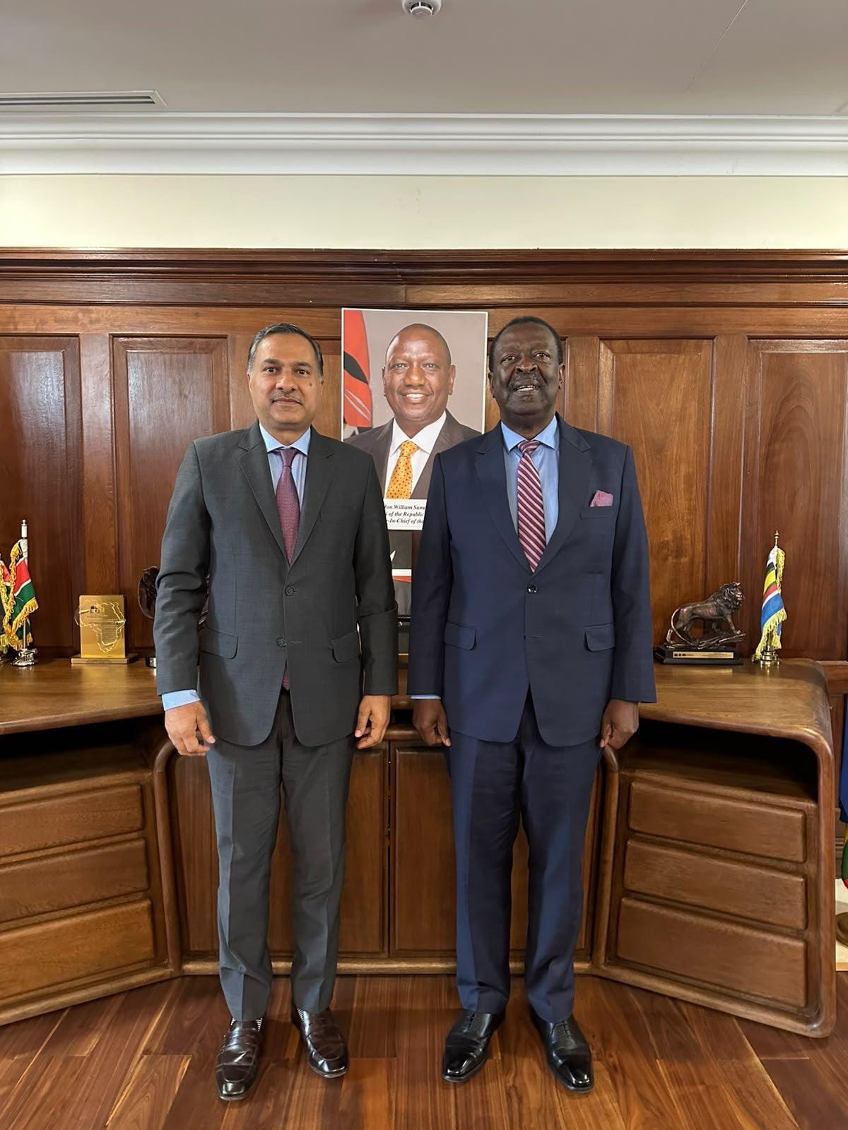 Indian High Commissioner appraise Kenyan Cabinet Secretary on bilateral developments