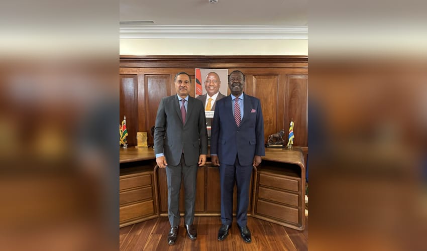 Indian High Commissioner appraise Kenyan Cabinet Secretary on bilateral developments