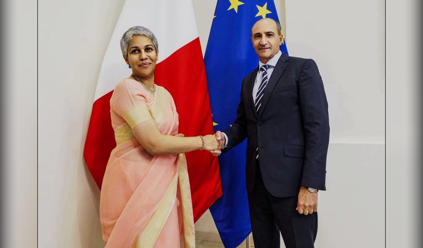 Indian High Commissioner meets Malta Foreign Minister, deepening cooperation