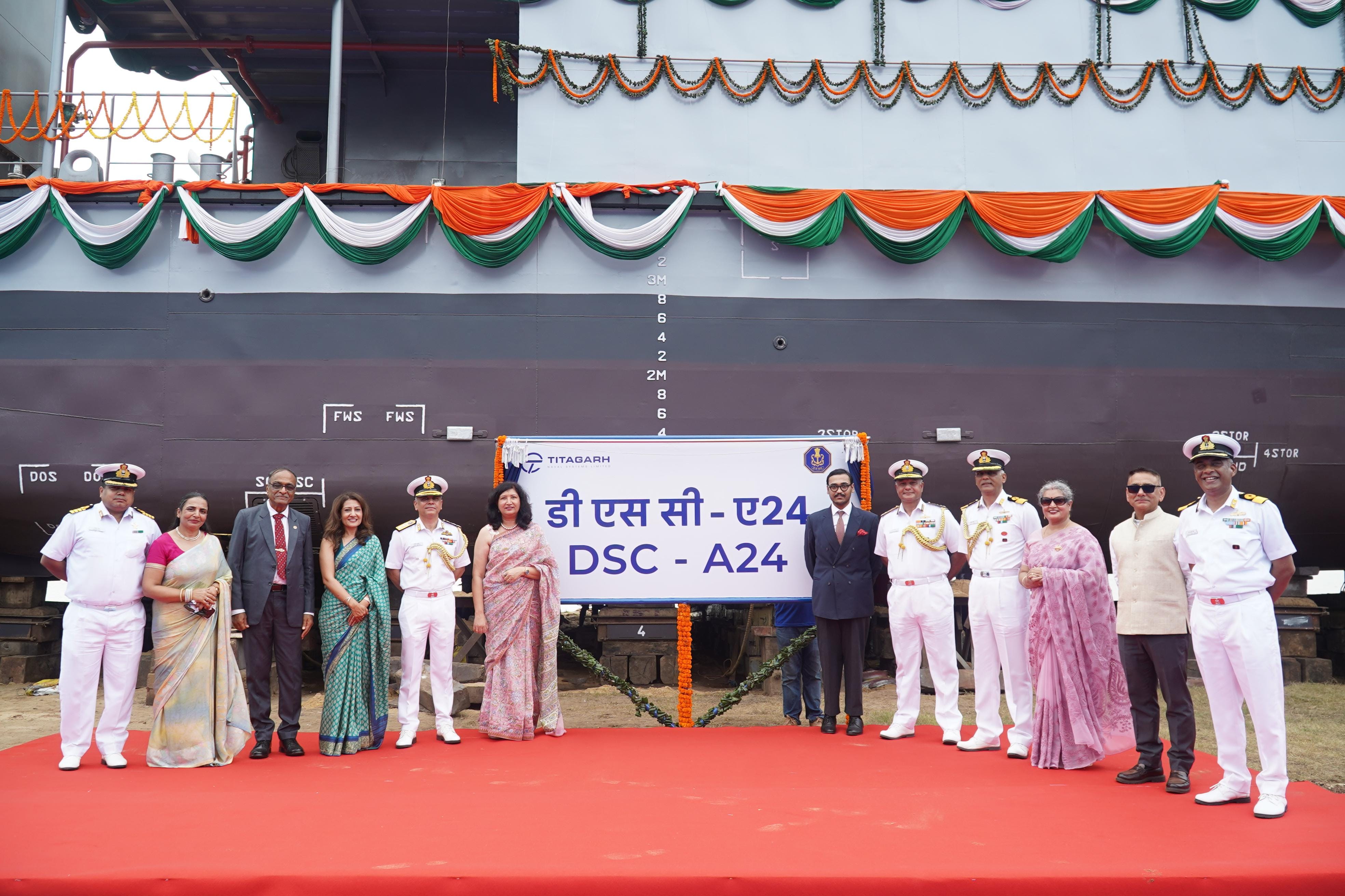 Indian Navy launches fifth diving support craft DSC A24 in Kolkata, boosting indigenous maritime capability