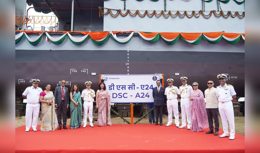 Indian Navy launches fifth diving support craft DSC A24 in Kolkata, boosting indigenous maritime capability