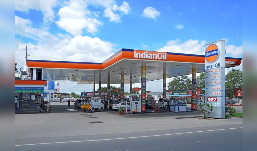 indian oil petrol pump.