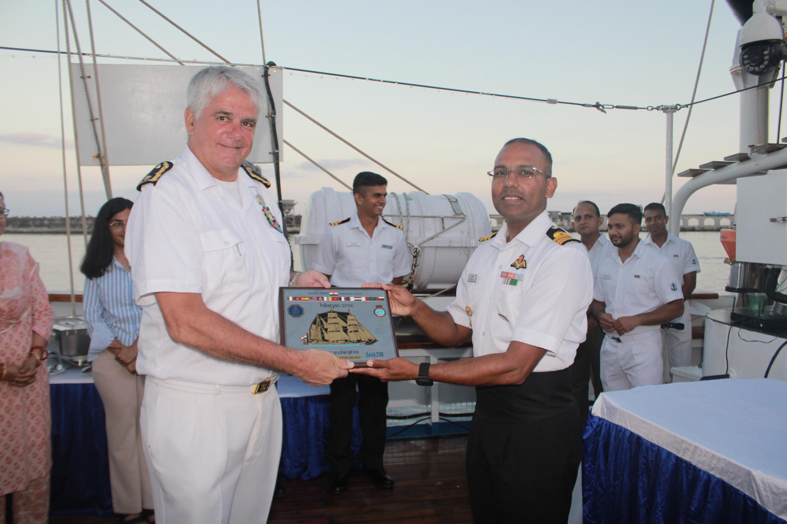 INS Sudarshini concludes port call in Portugal after professional and cultural engagements