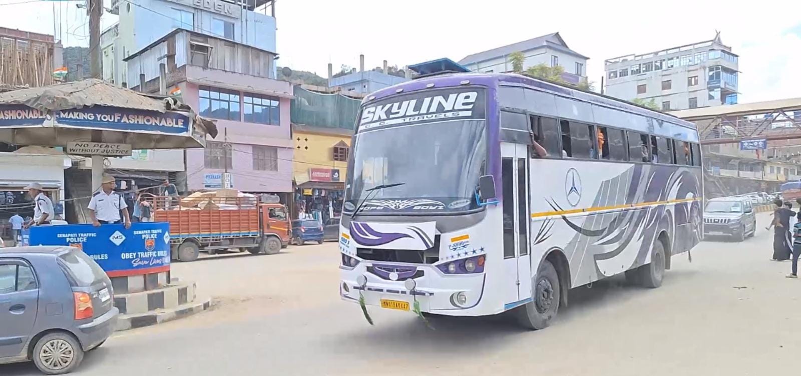 Inter-state bus services on Imphal-Dimapur-Guwahati route continue smoothly for second day 