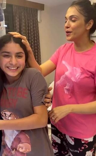 Isha Koppikar shares heartwarming glimpse of daughter Rianna's midnight birthday surprise