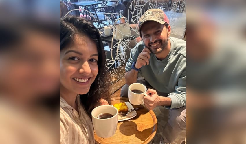 Ishita Dutta, Vatsal Sheth steal a quiet coffee date after son's hospitalisation stress