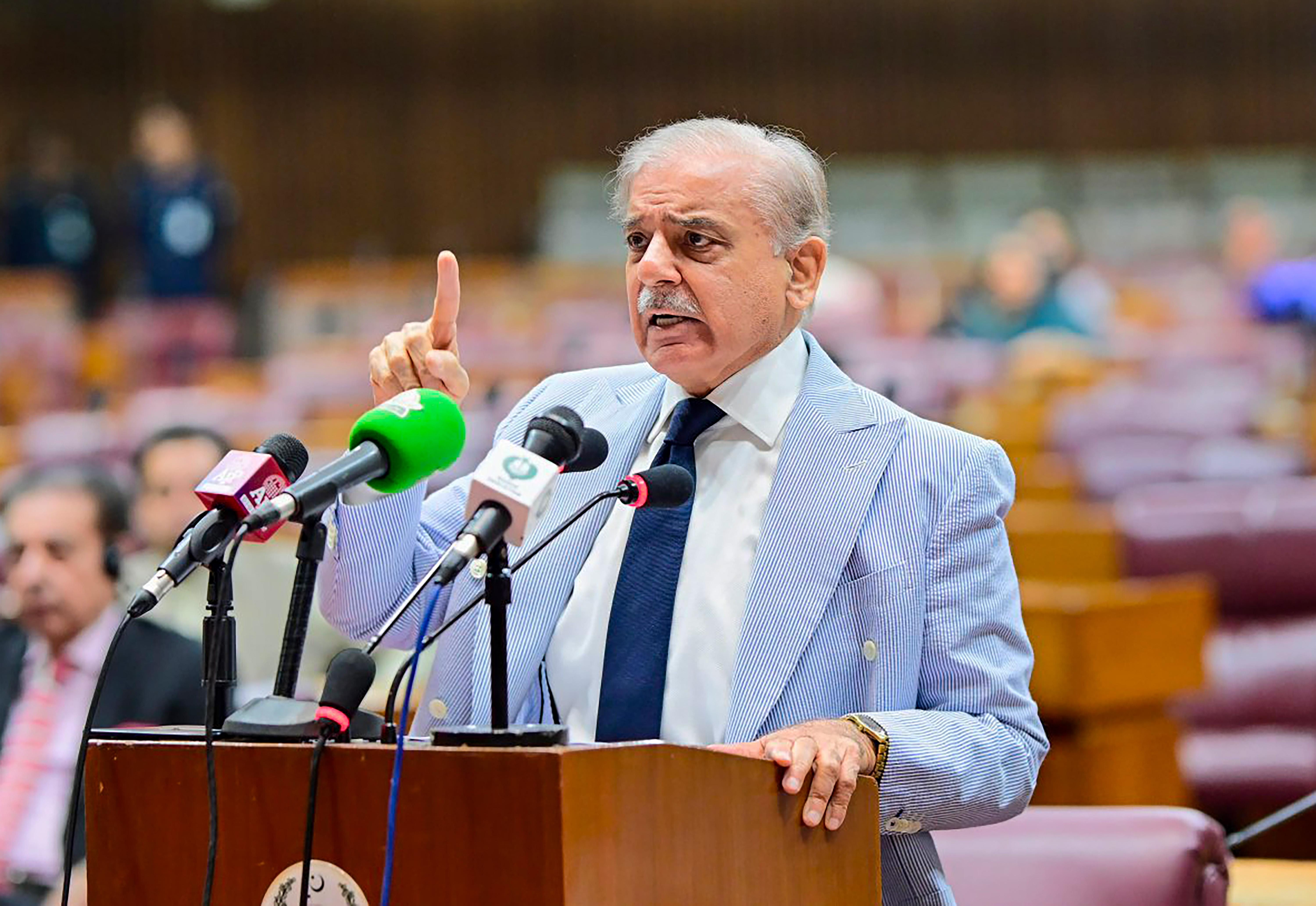 Islamabad: PM Shehbaz Sharif addresses National Assembly