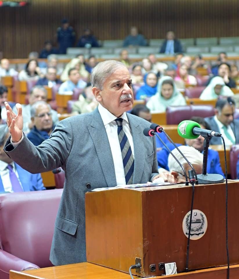 Islamabad: Shehbaz Sharif addresses National Assembly 