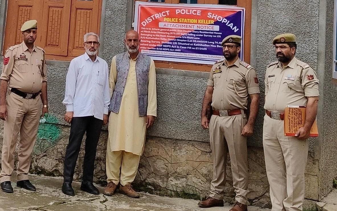 J&K: Arms recovered in Kulgam; drug peddler’s property attached in Shopian (Photo: @ShopianPolice/X)