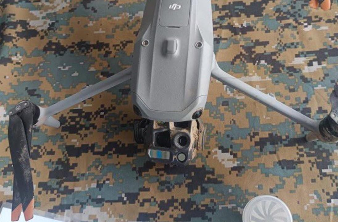 J&K: Pakistani drone shot down in Jammu (Photo: @GeoGrid_/X)