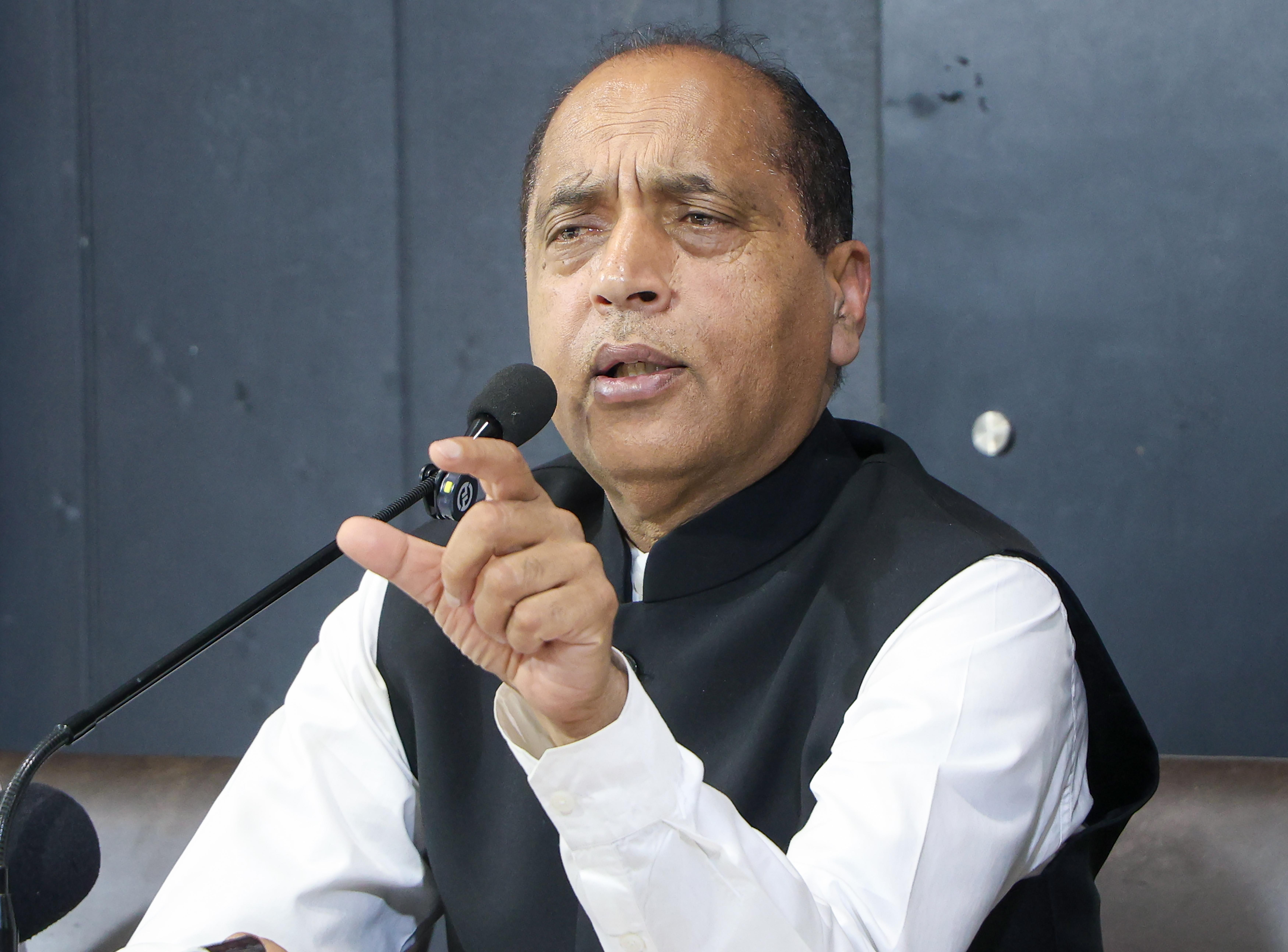 Jai Ram Thakur Holds Meet‑the‑Press in Chandigarh