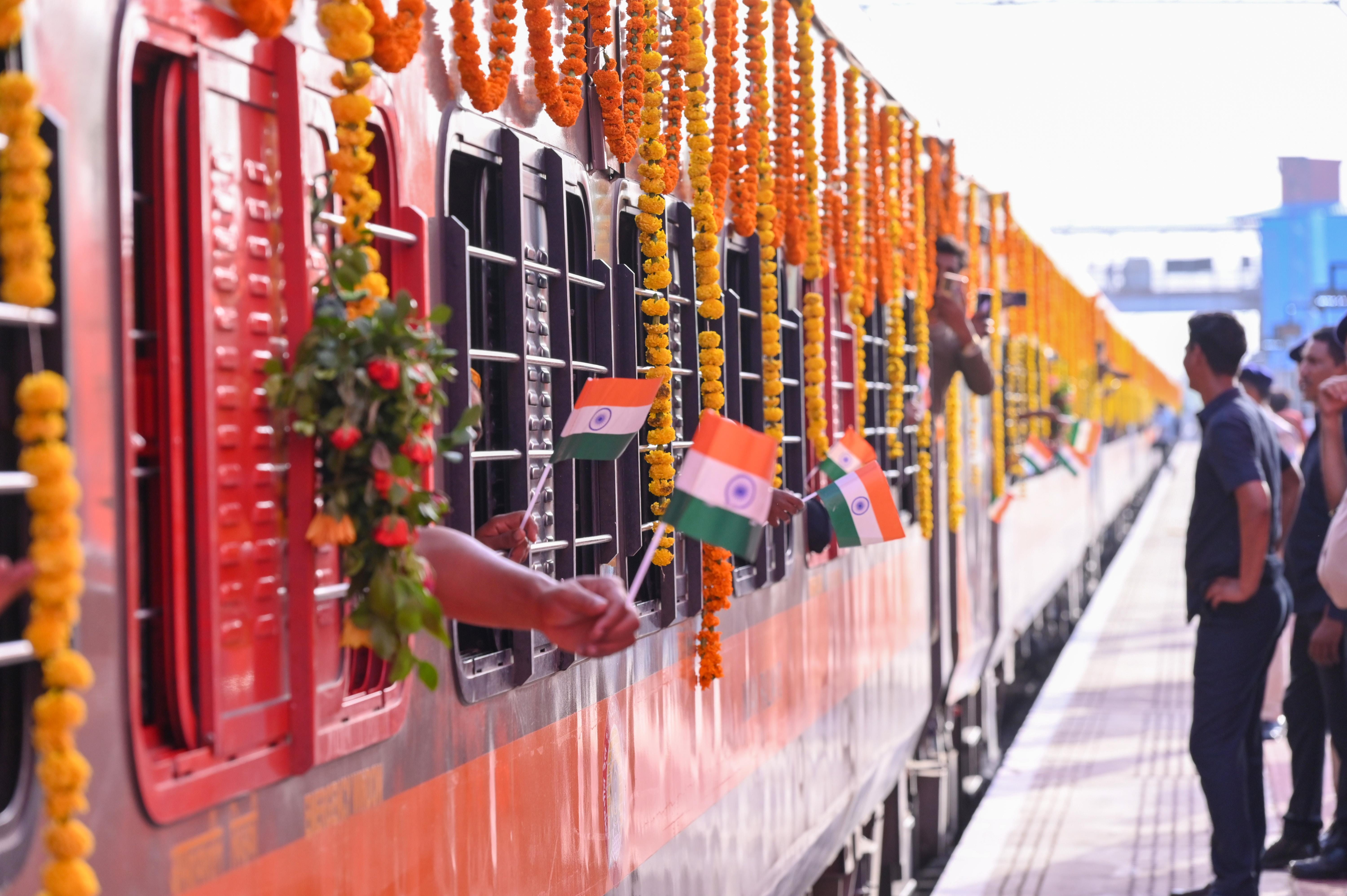 Jaipur: Flag- off of Darbhanga Amrit Bharat Express