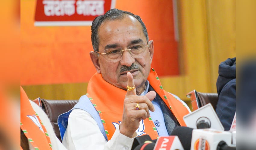 Jaipur: Madan Rathore Addresses Press at BJP Headquarters