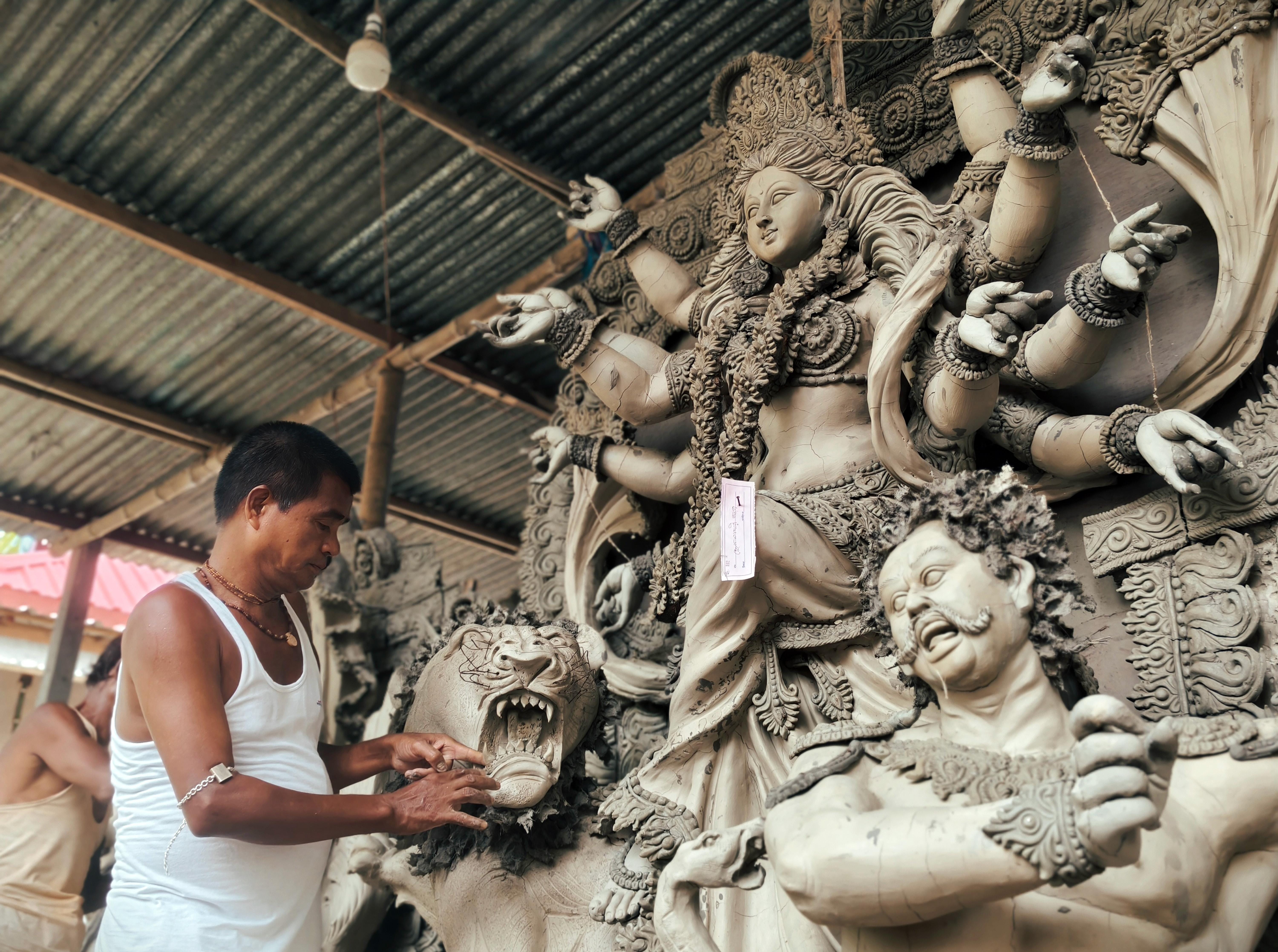 Jalpaiguri: Preparations for Durga Puja