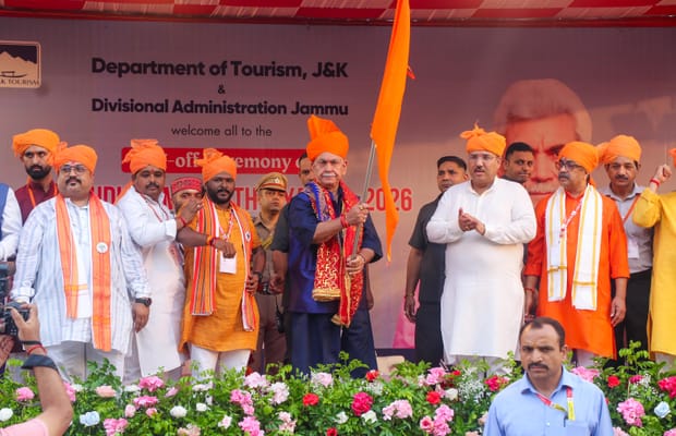 Jammu: LG Manoj Sinha flags off Shri Budha Amarnath Yatra 2026
