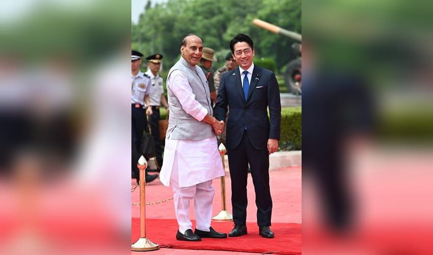 Japanese Defence Minister receives warm welcome in Delhi, to hold talks with Rajnath Singh