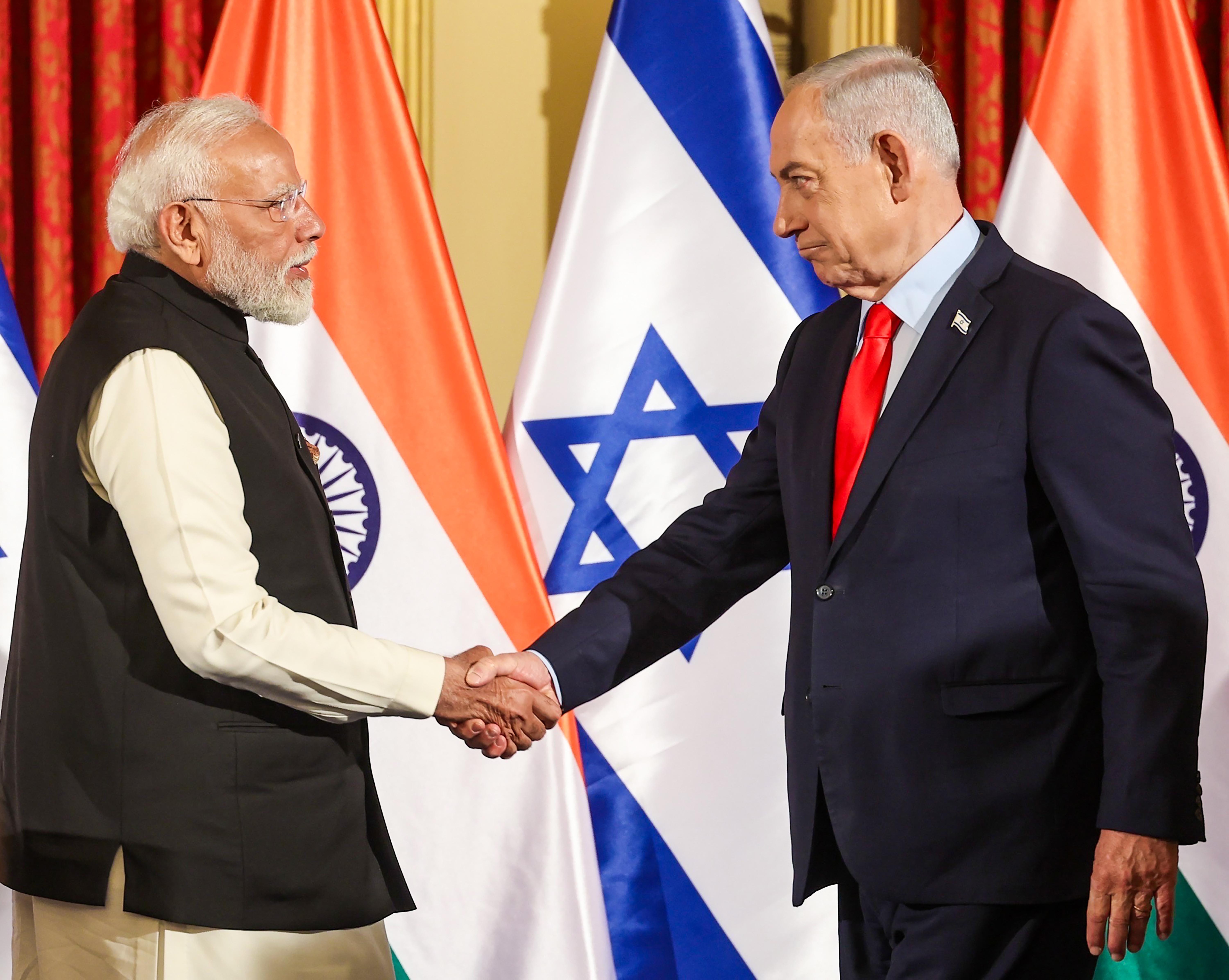 Jerusalem: PM Modi - Benjamin Netanyahu Meeting in Israel