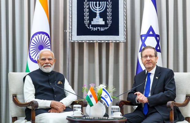 Jerusalem: PM Modi Calls on Israeli President Isaac Herzog