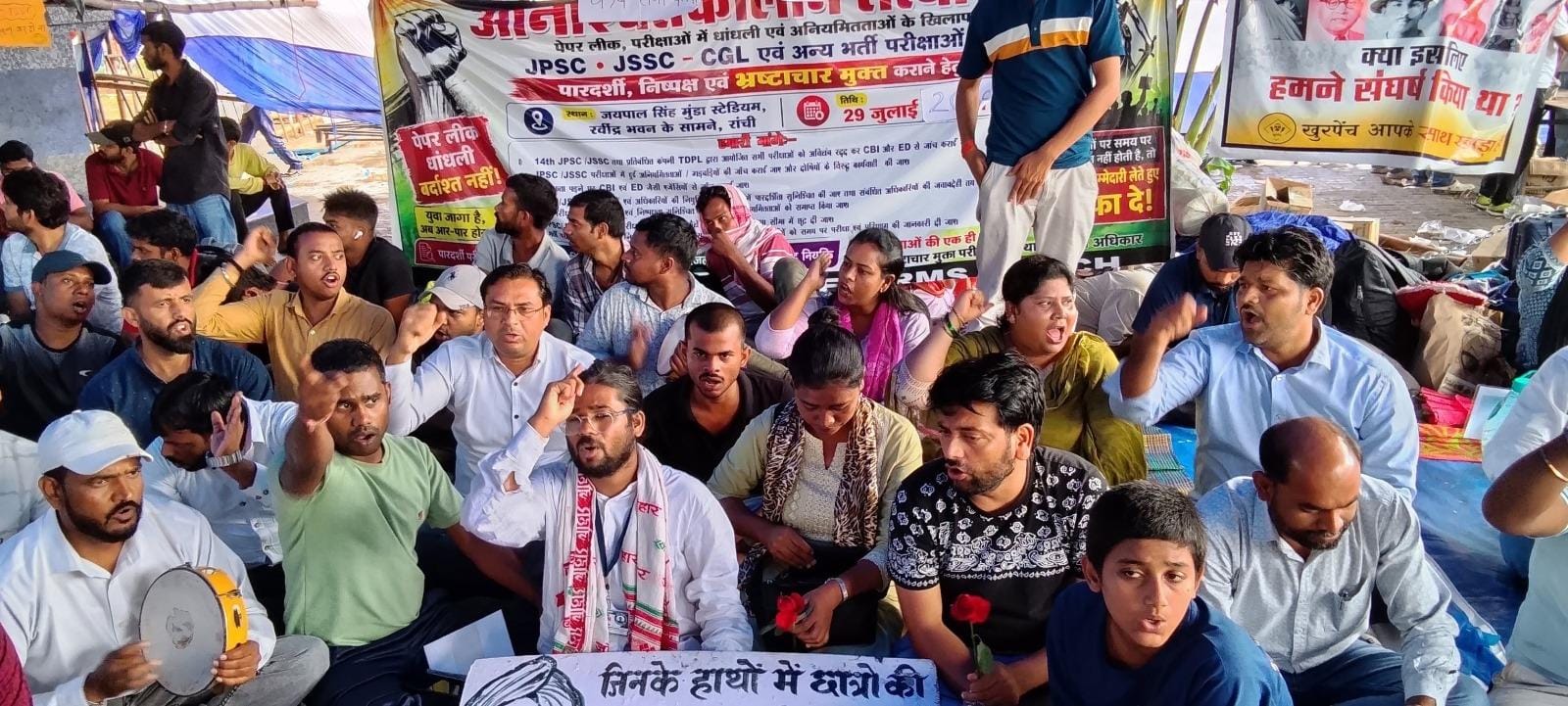 Jharkhand students’ stir enters Day 19, protesters invite Rahul Gandhi after police crackdown 