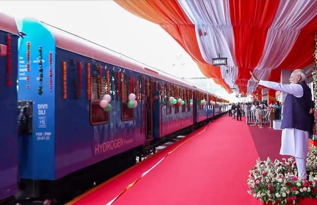 Jind: PM Modi flags off India's first Hydrogen Train