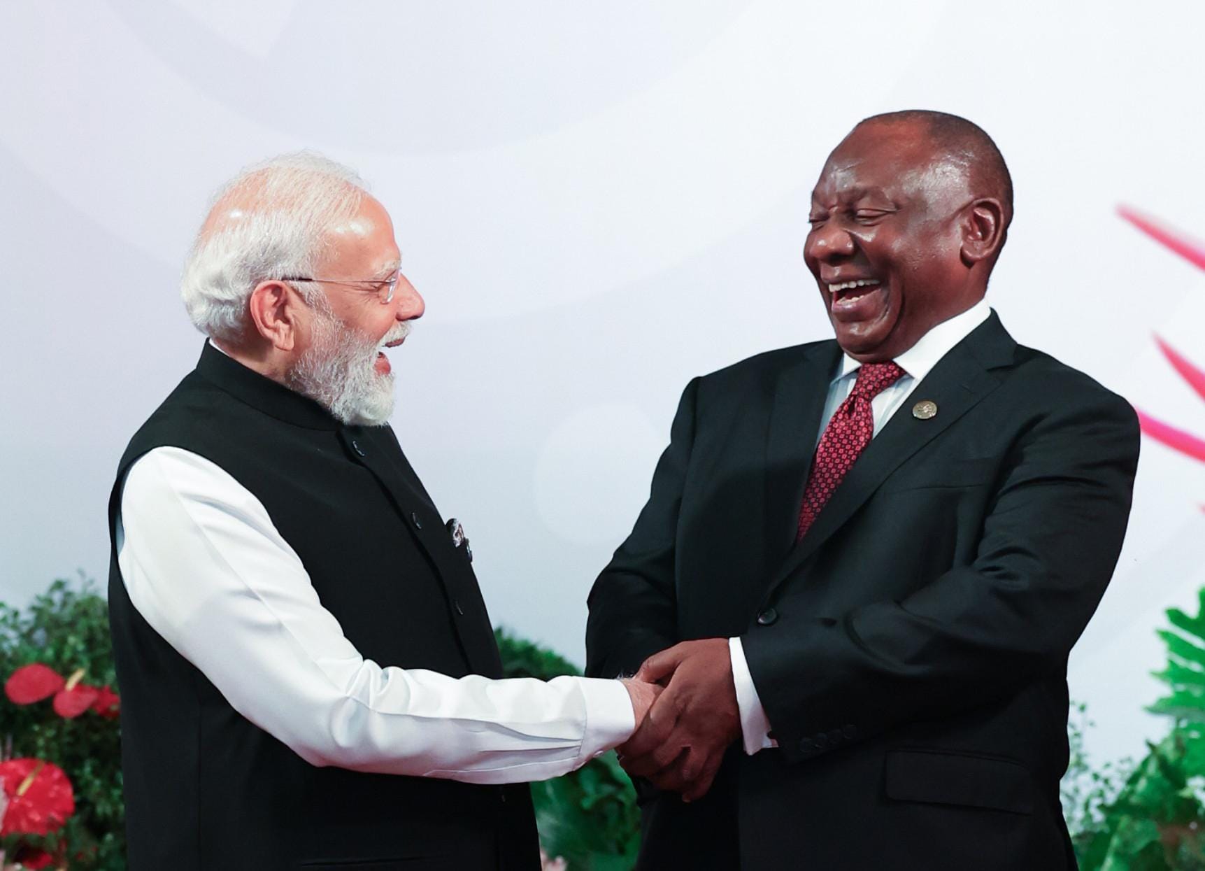 Johannesburg: PM Modi meets Cyril Ramaphosa at G20 Summit