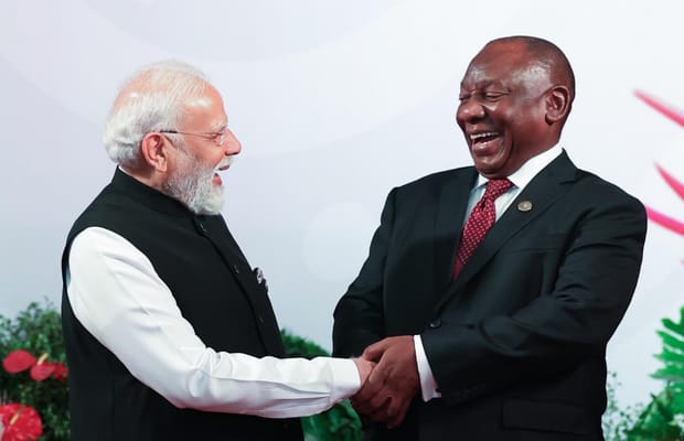 Johannesburg: PM Modi meets Cyril Ramaphosa at G20 Summit