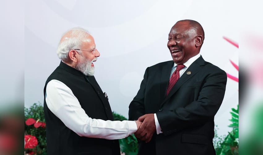 Johannesburg: PM Modi meets Cyril Ramaphosa at G20 Summit